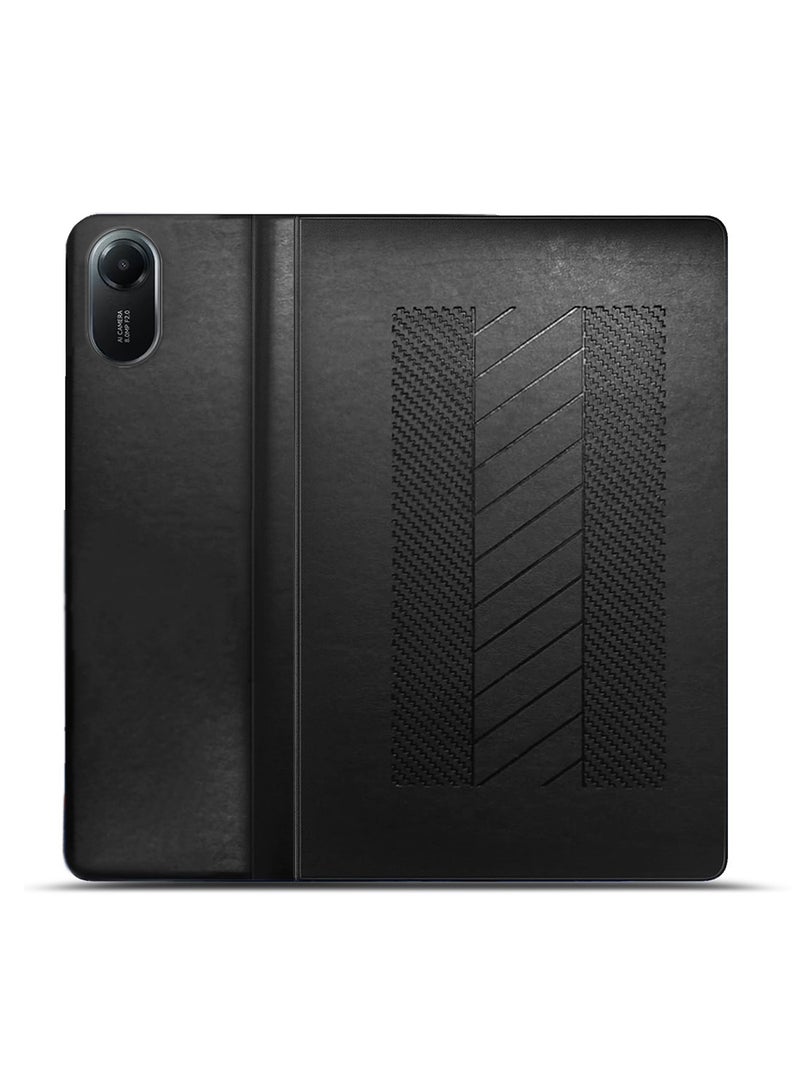 BYTER Xiaomi Redmi Pad 2 2025 (11.0 inches) Classic PU Leather Trifold Stand Flip Case Cover (TCFPSR) - Black - Image 3